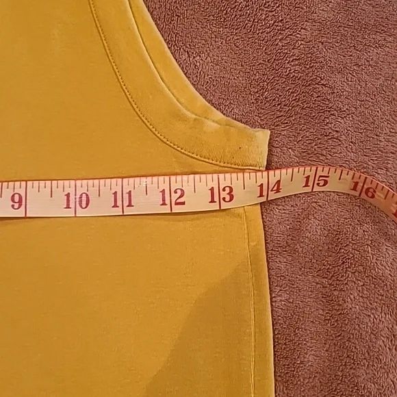 Cynthia Rowley mustard yellow tank top - Picture 4 of 5